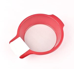 mini manual flour sieve/juice filter/sifting pan fine mesh strainer/flour sieve/icing and sugar sifter,60 mesh 6.7 inch