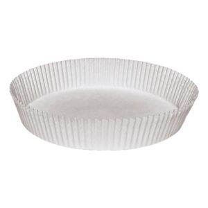 hoffmaster bl8fcl waxed, fluted round cake/tart liner, 10-3/4" diameter x 1-1/2" height, white (4 packs of 250)