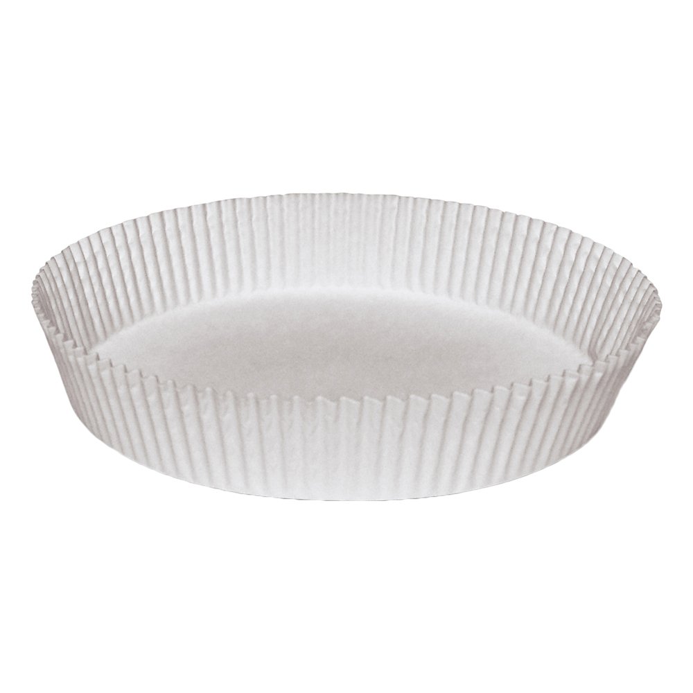 Hoffmaster BL8FCL Waxed, Fluted Round Cake/Tart Liner, 10-3/4" Diameter x 1-1/2" Height, White (4 Packs of 250)