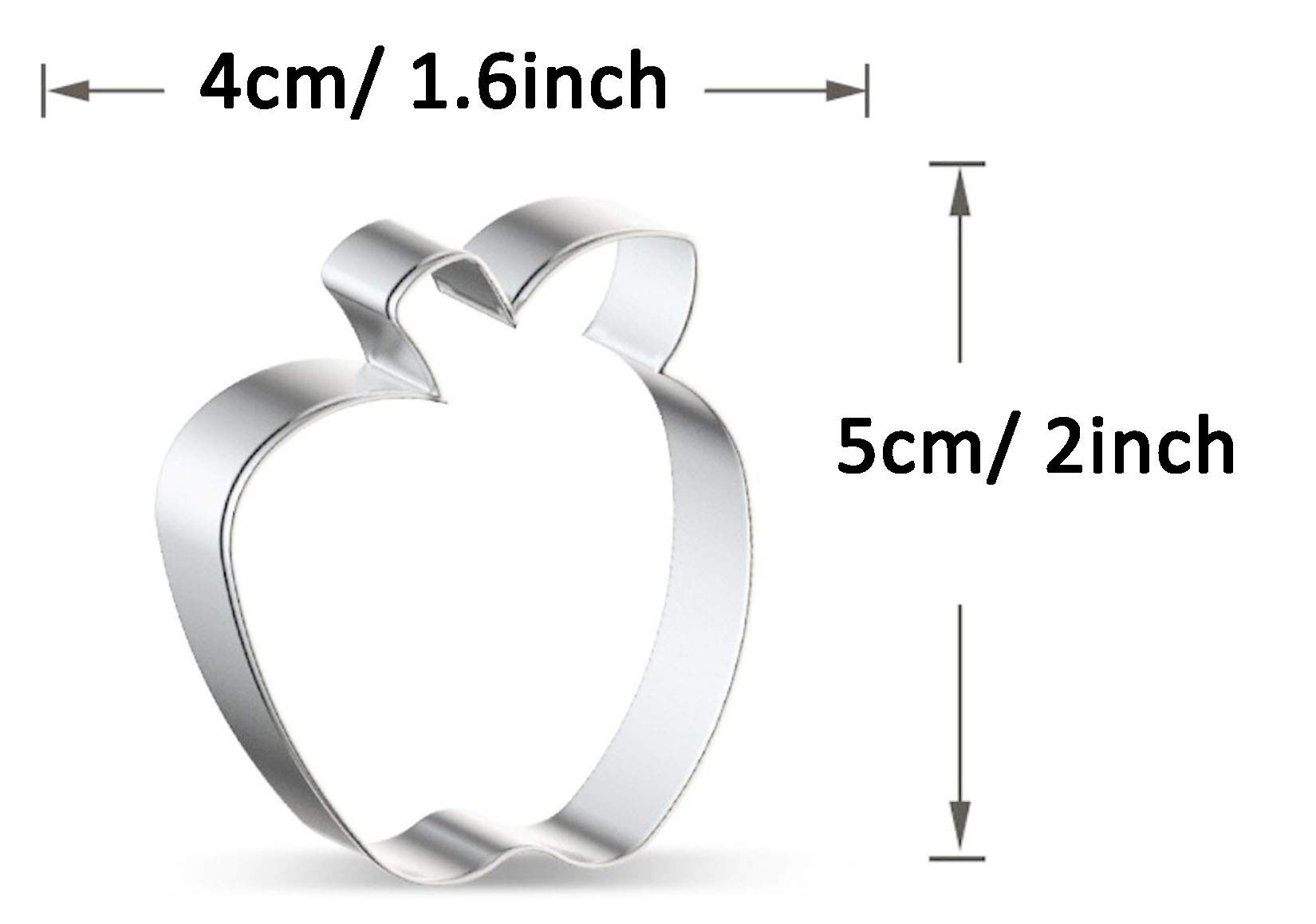 WJSYSHOP Mini Apple Fruit Cookie Cutter - B Small Size