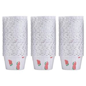 yosoo mini cupcake liners paper round cake baking cups strawberry pattern muffin cases 100pcs