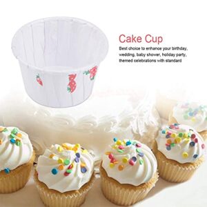 Yosoo Mini Cupcake Liners Paper Round Cake Baking Cups Strawberry Pattern Muffin Cases 100Pcs