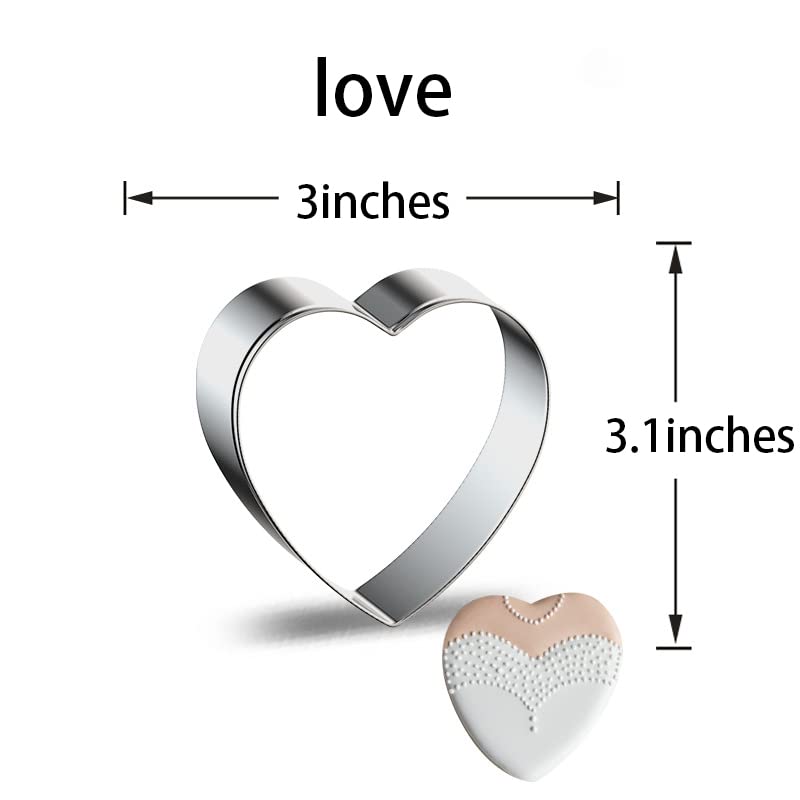 Makeup Dress Up Cookie Cutter Shape 5 Pieces Set - High Heels, Lipstick Shape, Perfume, Dress, Heart Shape Suitable for Girls Ladies Princess Fashion Valentine's Day Wedding Wedding Dress