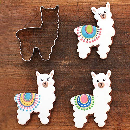 Cute Llama/Alpaca Cookie Cookie Cutter, 4" Made in USA by Ann Clark