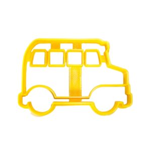 school bus detailed side view student transportation cookie cutter made in usa pr837