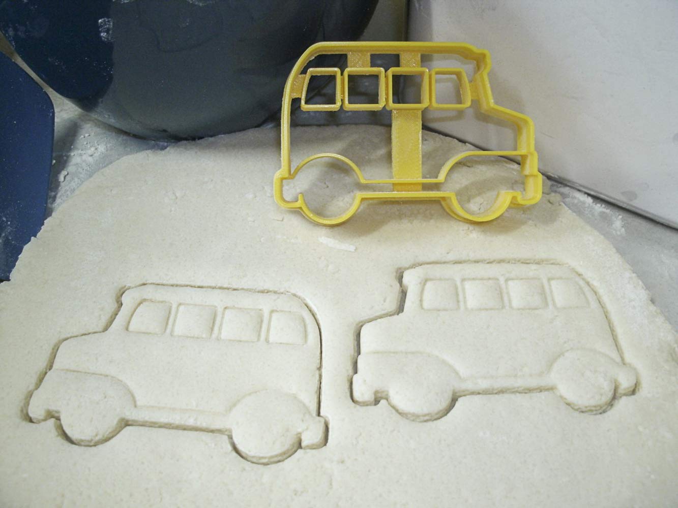 SCHOOL BUS DETAILED SIDE VIEW STUDENT TRANSPORTATION COOKIE CUTTER MADE IN USA PR837