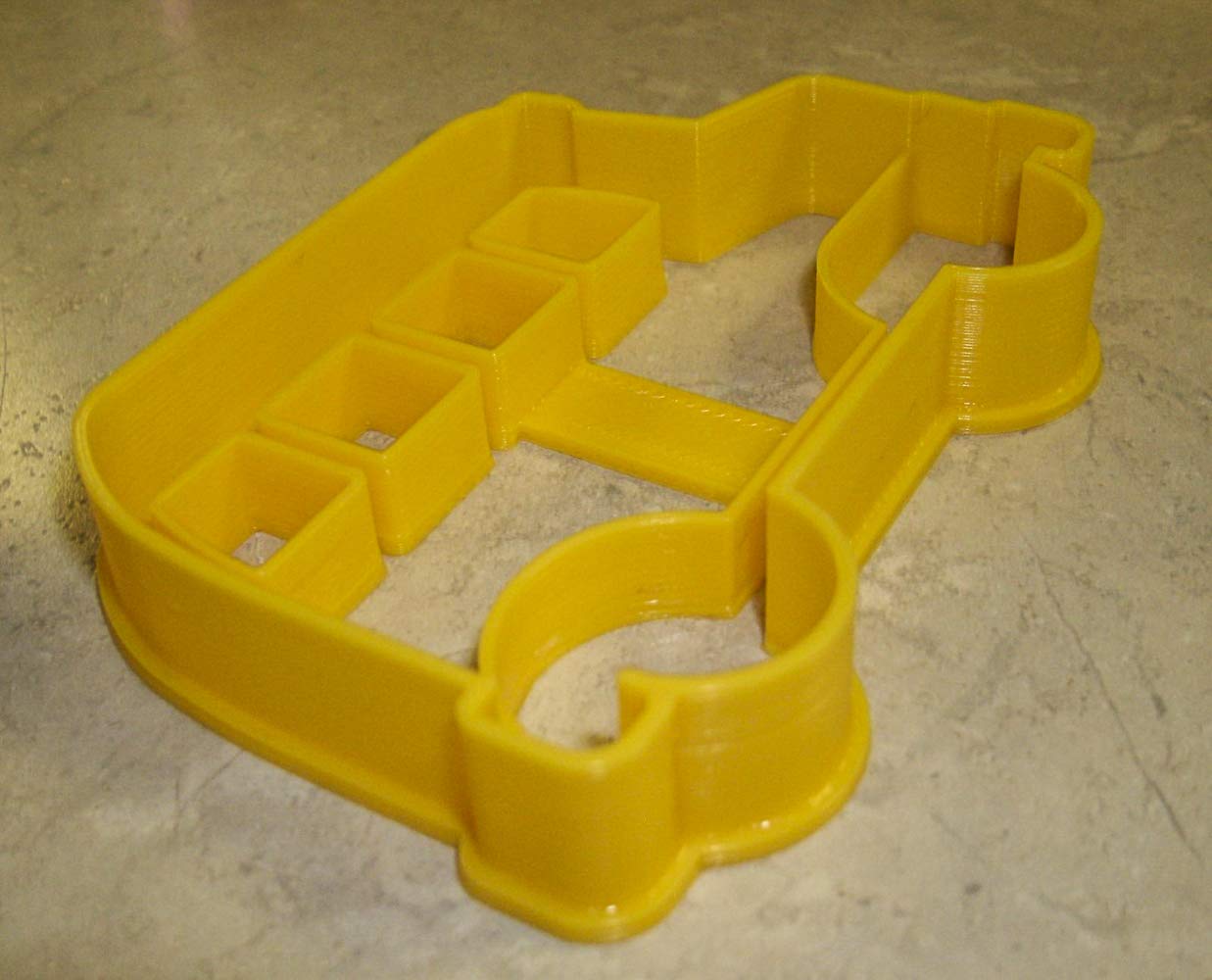 SCHOOL BUS DETAILED SIDE VIEW STUDENT TRANSPORTATION COOKIE CUTTER MADE IN USA PR837