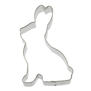 peter cottontail rabbit 5 inch cookie cutter from the cookie cutter shop – tin plated steel cookie cutter
