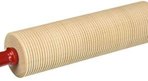 Bethany Housewares Wood Rolling Pin Corrugated Bulk