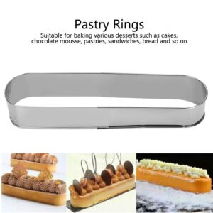 Cake Stainless Steel Long Oval Cake Retractable Mousse Cake Baking Ring Pastry Dessert DIY Cake Baking Mould Kitchen Baking Supplies