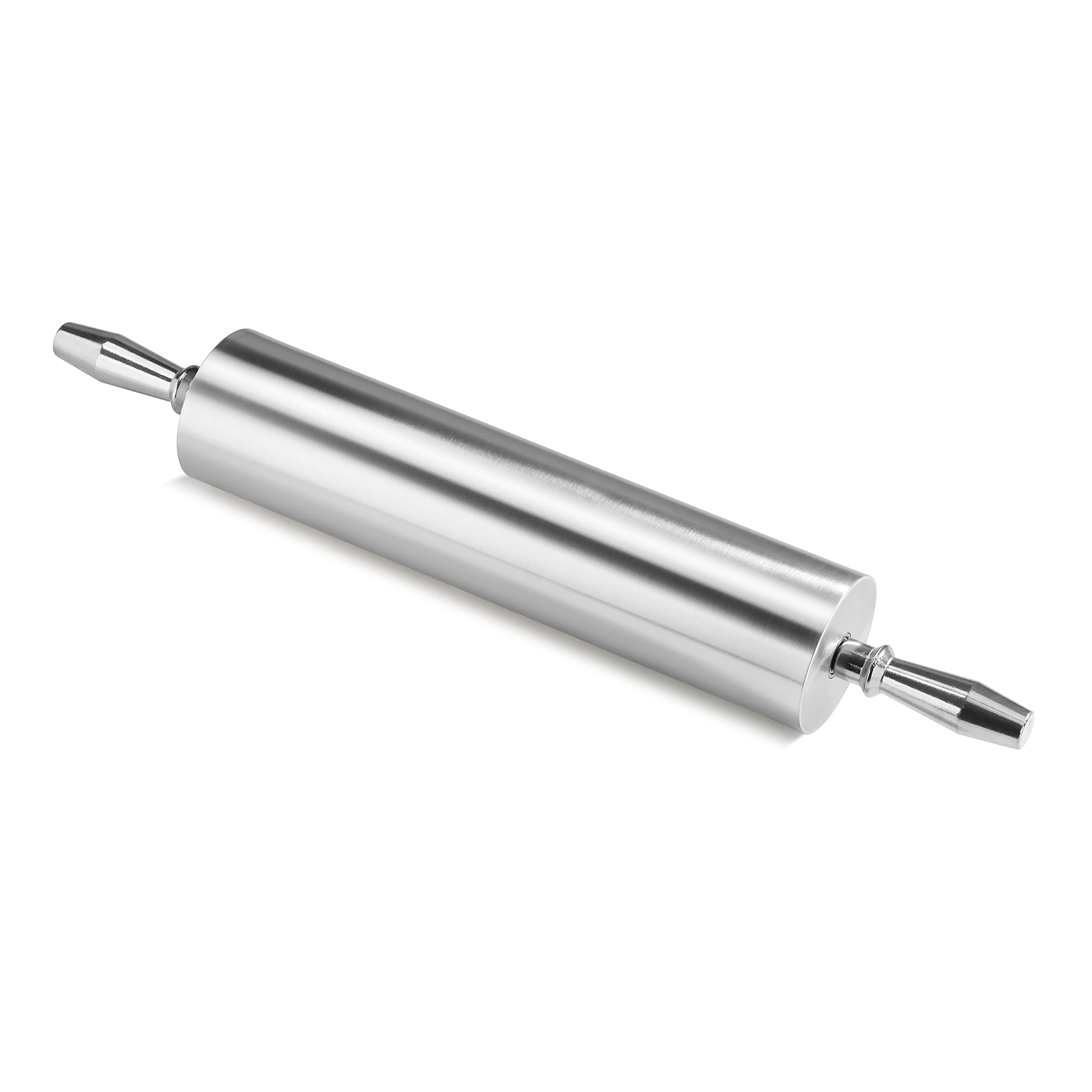 New Star Foodservice 37517 Extra Heavy Duty Restaurant Aluminum Rolling Pin, 15", Silver