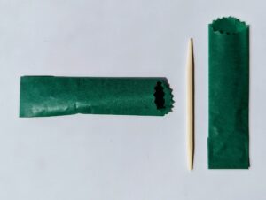 mini glassine wax paper bag (green, small, 500 count)