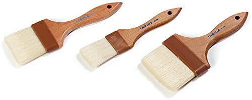 SPARTA 4037300 Boarhair Basting Brush, Flat Brush With Ergonomic Handle, 1.5 Inches, Brown