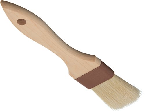 SPARTA 4037300 Boarhair Basting Brush, Flat Brush With Ergonomic Handle, 1.5 Inches, Brown