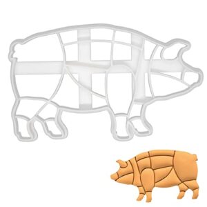 pig butcher cut cookie cutter, 1 piece - bakerlogy