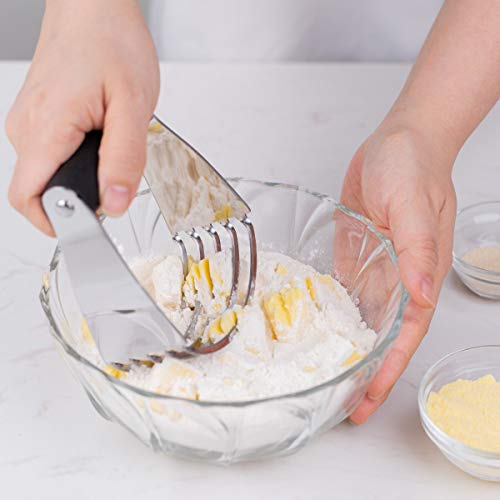 Pie Crust & Pastry Utensils Set, 2.2Lb Pie Weights Baking Beans & Pastry Dough Blender & Wood Handle Dough Cutter Set