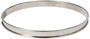 matfer bourgeat 371615 plain stainless steel tart ring, 9.5" diameter