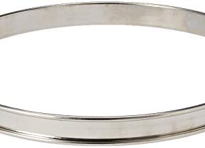 Matfer Bourgeat 371615 Plain Stainless Steel Tart Ring, 9.5" Diameter