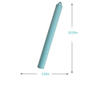 XBLDMJY Small Silicone French Rolling Pin, Silicone Steel Rolling Pin, Non Stick Roller For Dough, Mini Dough Roller, Rolling Pins For Baking，Fondant rollers.(10.23×1.02"/26×2.6cm/Green)