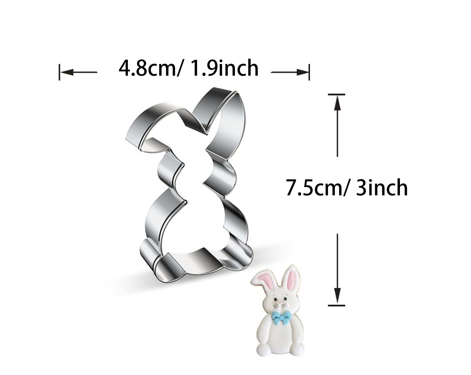 WJSYSHOP Rabbit Bunny Shape Cookie Cutter