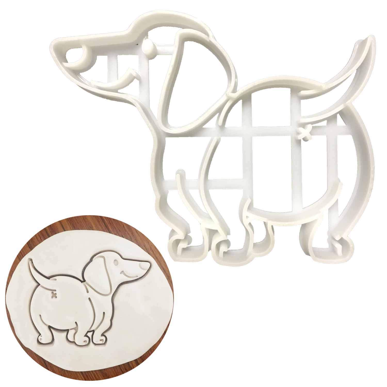 Dachshund Cookie Cutters, Dachshund Shape Mold 2pcs Set