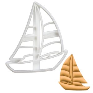 sailboat cookie cutter, 1 piece - bakerlogy