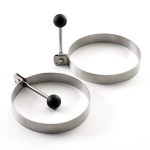 norpro stainless steel round egg/pancake rings, 3.75", silver