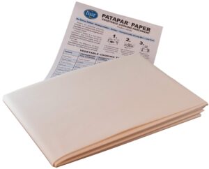 patapar paper, vegetable cooking parchment - 24"x24", 6 reusable sheets
