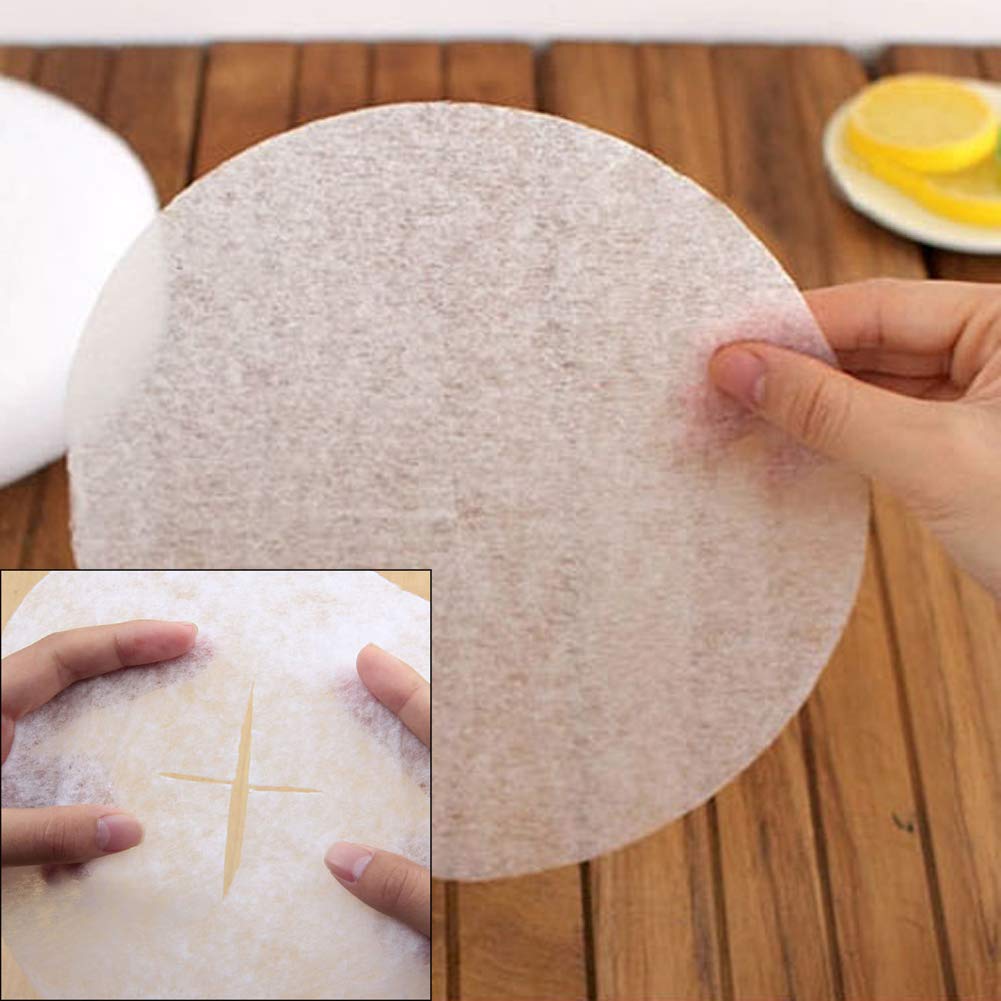 36 Sheets Kitchen Food Oil Absorption Paper Food Oil Blotting Paper Baking Papers Oil-absorption Food Grade Health Oil Filter Paper Kitchen Oil Blotting Sheets Round 7.87"