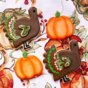 Pumpkin Cookie Cutter 3 Piece Set, Premium Food-Grade Stainless Steel, Dishwasher Safe