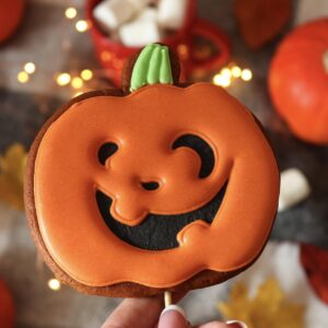 Pumpkin Cookie Cutter 3 Piece Set, Premium Food-Grade Stainless Steel, Dishwasher Safe