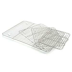 Aspire Cooling Rack 2 Pack - 8.5" x 6.5", Stainless Steel Baking Racks for Cooking Baking Roasting Grilling