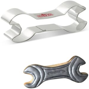 liliao wrench cookie cutter, 5", stainless steel