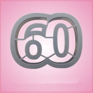 number 60 cookie cutter