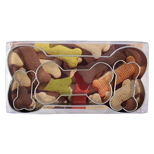 R&M International Dog Bone Cookie Cutters, Assorted Sizes, 4-Piece Set