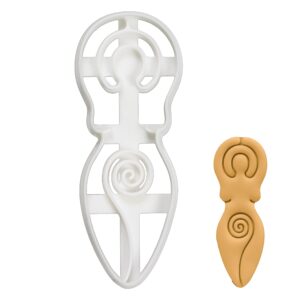 spiral goddess cookie cutter, 1 piece - bakerlogy