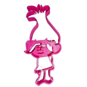 inspired by poppy trolls movie character cookie cutter made in usa pr2001