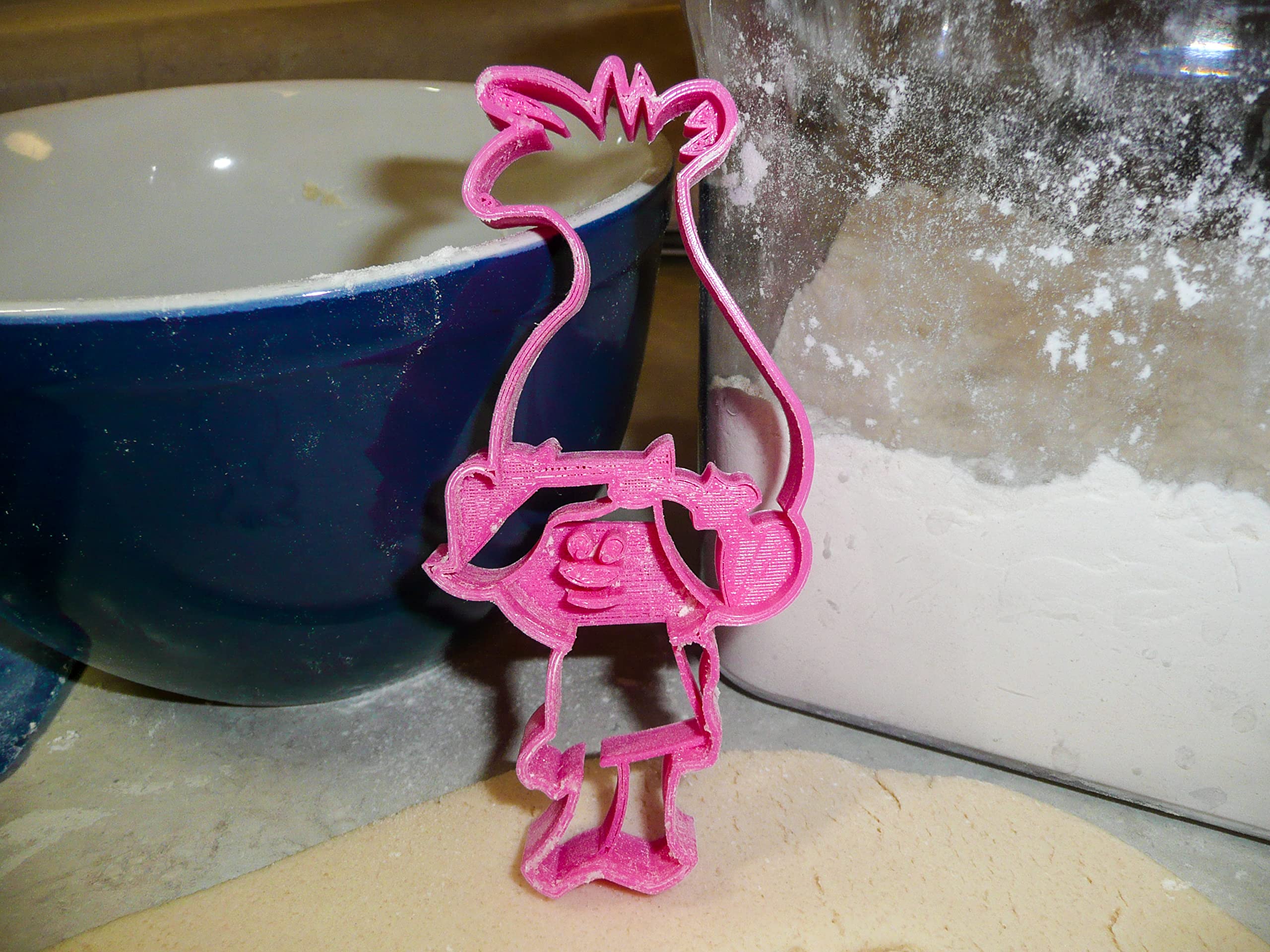 INSPIRED BY POPPY TROLLS MOVIE CHARACTER COOKIE CUTTER MADE IN USA PR2001