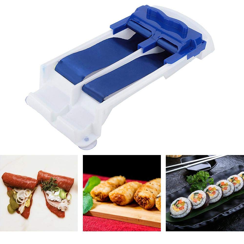 Multi-functional Vegetable Meat Rolling Tool DIY Plastic Sushi Roller Machine Kitchen Cabbage Rolling Leaf Roll Maker Tool(L)