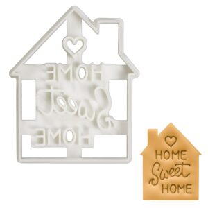 housewarming home sweet home cookie cutter, 1 piece - bakerlogy