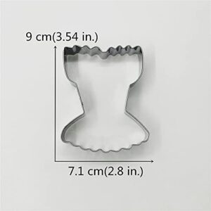 KENIAO Corset Dress/Bathing Suit Cookie Cutter, 3.5", Stainless Steel