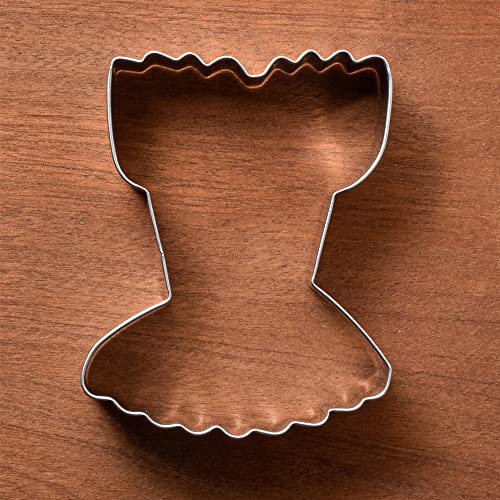 KENIAO Corset Dress/Bathing Suit Cookie Cutter, 3.5", Stainless Steel