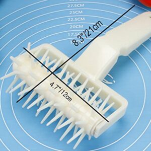 Fangfang Silicone Dough Docker,Pizza Pie Pastry Dough Docker Roller Dough Pitter Baking Tool