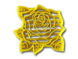 rose flower cookie cutter (3 inches)