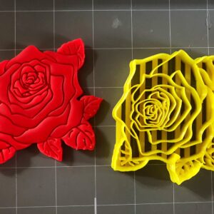 Rose Flower Cookie Cutter (3 inches)