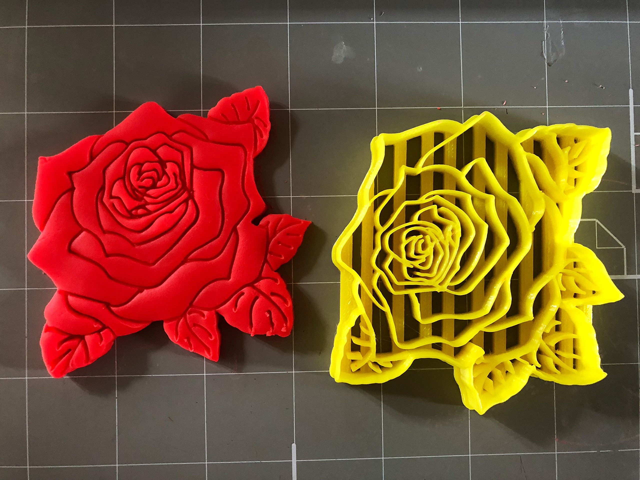 Rose Flower Cookie Cutter (3 inches)