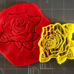 Rose Flower Cookie Cutter (3 inches)