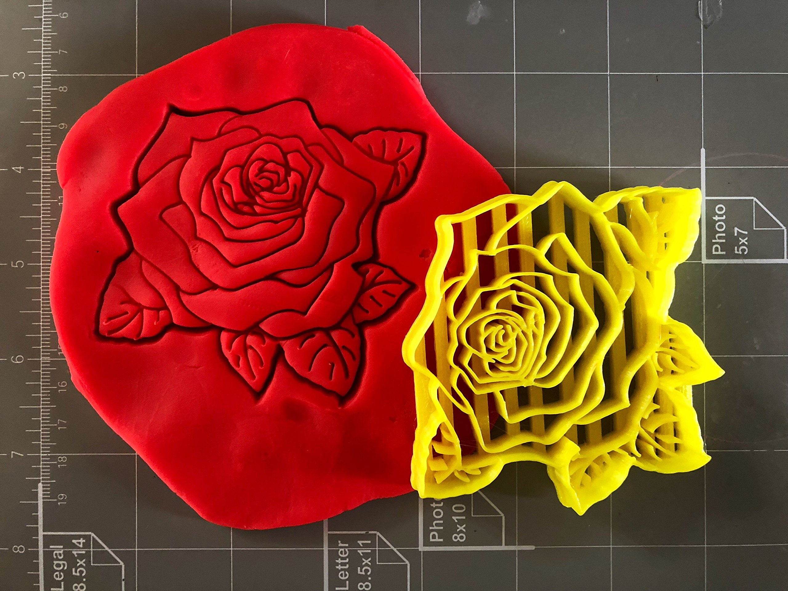 Rose Flower Cookie Cutter (3 inches)