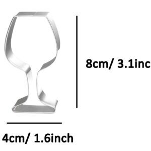 ZDYWY Goblet Wine Glass Shaped Cookie Cutter