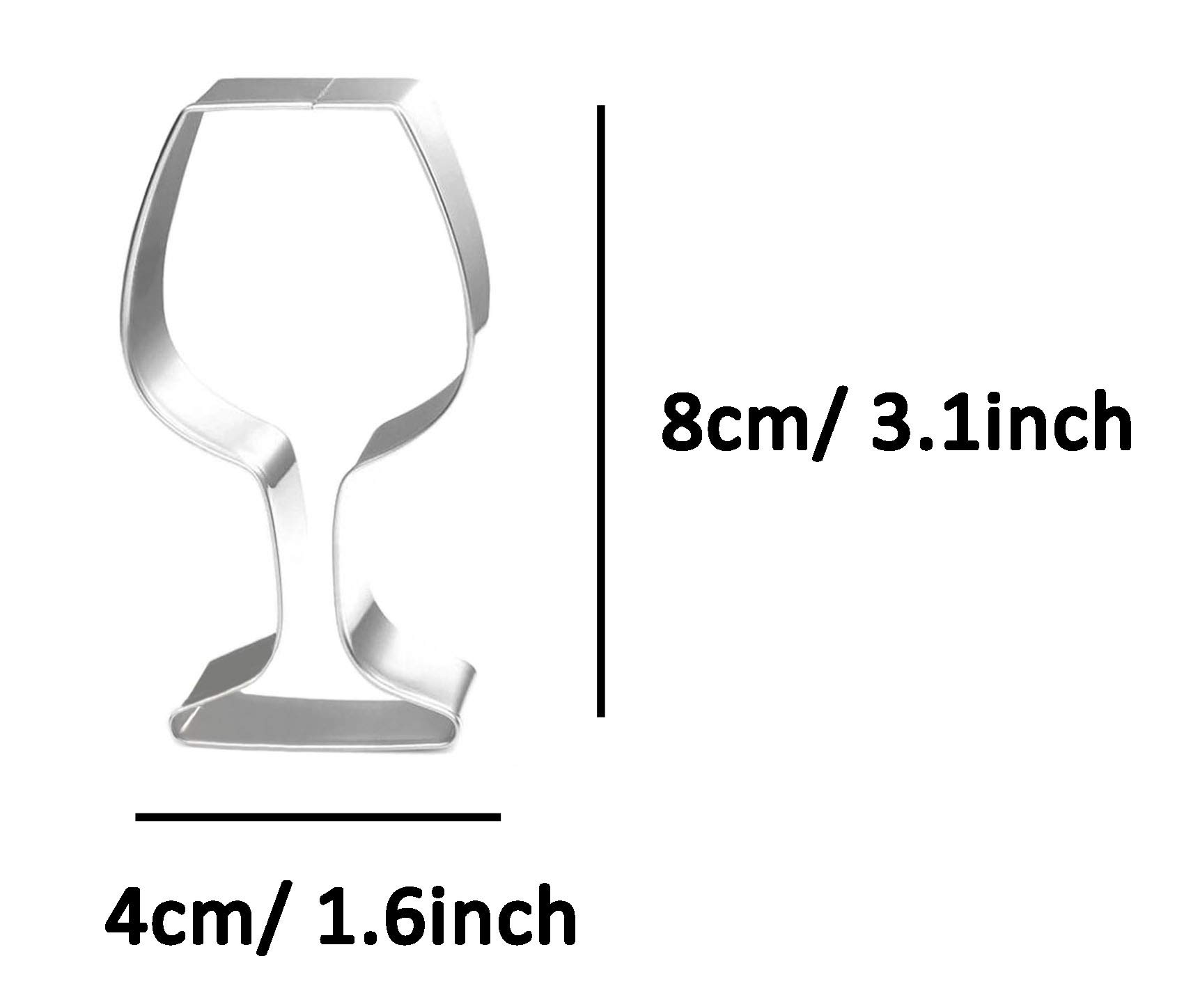 ZDYWY Goblet Wine Glass Shaped Cookie Cutter